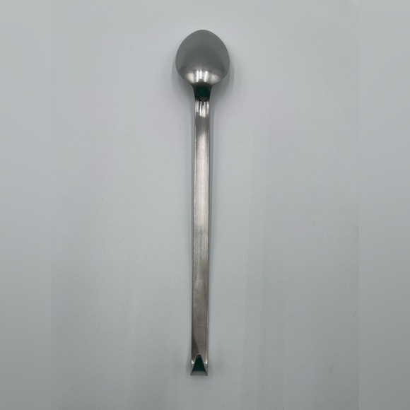 LE CREUSET Stainless Steel Serving Spoon Metal Used Hanging - Picture 2 of 5